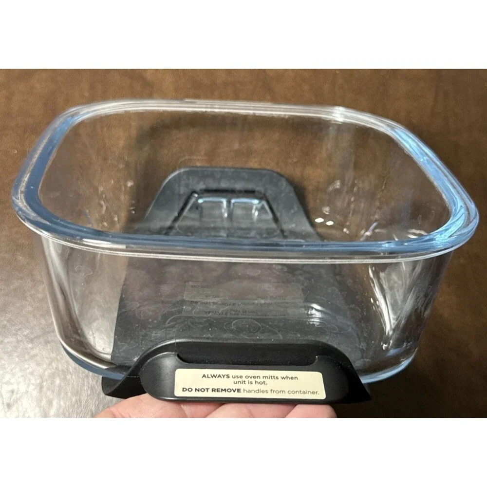 Ninja Crispi Air Fryer Tempware Glass 6 Cup Container & Grill / Crisper NO LID